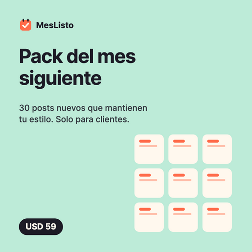 Pack del mes siguiente
